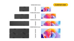 Paneles de matriz Digital LED delgados para interiores de 3,9mm, modelo P3/P4 para publicidad, paredes de vídeo, conexión de concentrador de texto, pantalla LED montada - Product Image 2