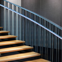 Maison Balcon Escalier Balustre Couloir Intérieur Galerie Garde-corps Forgé Acier Handicap Rampe Rails