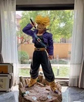 Sculpture en résine personnalisée en usine, Bulma et Vegeta, grande taille, résine de qualité supérieure, Goku personnalisé, statue Dragon Ball Z pour la décoration de la maison