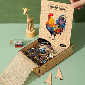 Puzzles en bois d'<span class=keywords><strong>animaux</strong></span> 3D personnalisés 100 à <span class=keywords><strong>1000</strong></span> pièces <span class=keywords><strong>Puzzle</strong></span> coloré pour adultes - Product Image 2