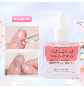 Suero de crecimiento de uñas Aceite de uñas nutritivo de promoción orgánica vegana Etiqueta privada Aceite revitalizador de cutículas OEM - Product Image 1