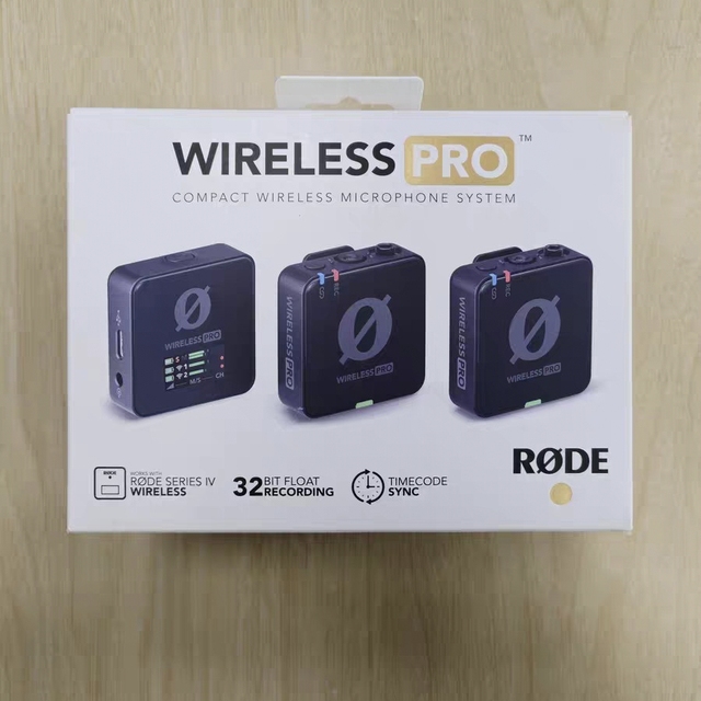 Rode Wireless PRO Premium Light-weight Lavalier Microphone System 2.4G 32G Memory Card 40h High Quality Recording Noise
