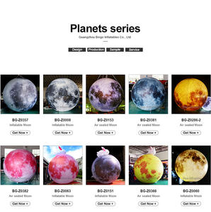 Pallone Gonfiabile Pubblicitario a Forma di <span class=keywords><strong>Luna</strong></span> Gigante, Pallone Luminoso a LED, Pianeti Gonfiabili per Decorazione di Eventi e Palcoscenici - Product Image 5