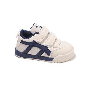 2025 primavera otoño zapatillas de deporte para niños nuevos zapatos deportivos para niñas casuales negro/plata/azul suela de goma raya niños pequeños - Product Image 4