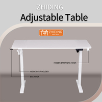 Bureau électrique à actionnement linéaire, table modulaire réglable en hauteur, bureau debout, cadre de bureau à moteur unique