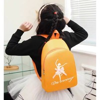 Sac à dos de danse unisexe pour enfants, à double bandoulière, pour le ballet latin, mignon, en polyester imperméable, pour l'école