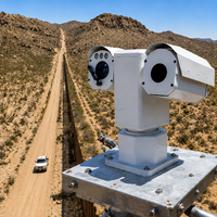 Cámara PTZ de Vigilancia de Intrusión de Amplio Área para Patrullaje Fronterizo en el Desierto con Imágenes Térmicas para Todo Clima