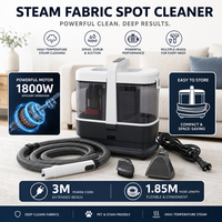 Nettoyeur vapeur multi-scénarios avec têtes standard et grandes pour les joints de carrelage, les fentes de canapé et le sol de voiture