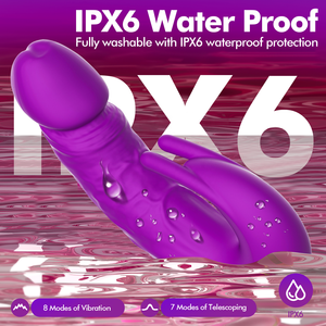 Vibratore <span class=keywords><strong>Rabbit</strong></span> Controllato da App con Texture Realistica, Stimolazione Duale del Punto G e del Clitoride per Donne - Product Image 4