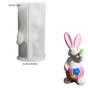 Carrot-hugging for Scented Wax Candle Eco-Friendly Reusable Silicone Mold Resin DIY Woven <b>Small</b> for Plaster <b>Ornament</b> - Product Image 6