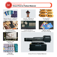 Imprimante à plat UV 6090 Epson I3200 XP600 avec positionnement CCD et dispositif rotatif pour l'impression sur bouteilles