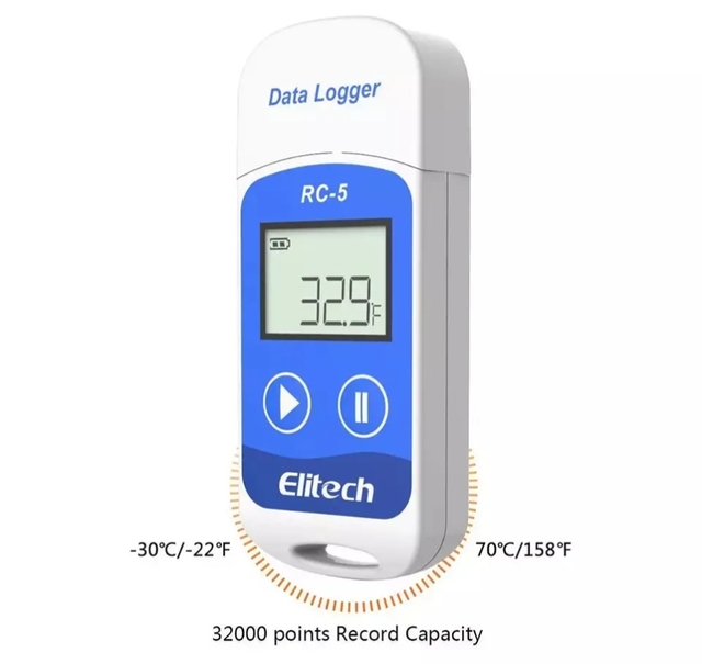 RC-5 Mini Portable Temperature Thermometer Recorder USB Temperature Data Logger Instruments