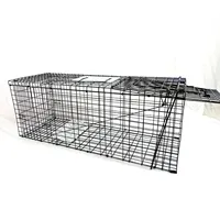 Piège à animaux vivants robuste et pliable pour ratons laveurs, écureuils et chats, capture et libération humaines, emballage simple en boîte
