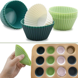BPA miễn phí đầy màu sắc tái sử dụng Silicone <span class=keywords><strong>cupcake</strong></span> lót Muffin Baking Cup cho kỳ nghỉ Đảng Halloween - Product Image 2