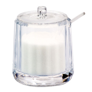 Recipiente para Salsas de Mesa de Restaurante, Tarro de Acrílico Ondulado de 200ml para Azúcar, Sal y Chile - Product Image 1