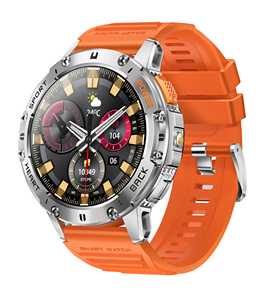 สมาร์ทวอทช์ DF K65 สำหรับผู้ชาย กันน้ำ สำหรับกีฬากลางแจ้ง แบตเตอรี่ 530mAh ตรวจสอบสุขภาพ โทรผ่านบลูทูธ ปฏิทิน ไฟฉาย รุ่นใหม่ HD - Product Image 3