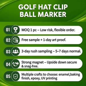 Marqueur de balle de <span class=keywords><strong>golf</strong></span> personnalisé en gros avec logo, plaqué fer 25 mm, avec clip magnétique pour chapeau, outil d'alignement et de visée pour le putting, idéal pour les cadeaux de <span class=keywords><strong>golf</strong></span> - Product Image 5
