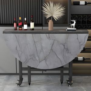 ¡Guau! Mesa de comedor plegable, adecuada para casas pequeñas y hogares, mesa de comedor redonda sencilla, mesa redonda grande móvil. - Product Image 4