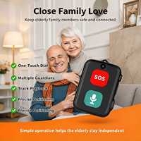 Pendentif d'appel d'urgence SOS 4G LTE D1 pour personnes âgées avec positionnement GPS Beidou LBS WiFi et appel vocal bidirectionnel pour la sécurité des seniors