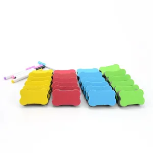 4PCS/LOT Magnetic White Board Eraser School Office Whiteboard Eraser Accessories School Supplies Random Color Diary Stationery