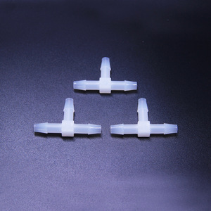 Conector en T de Plástico PTF1604D de 6.4mm de Instalación Rápida para Agua, Aire, Agua Salada, Líquidos y Gas, Blanco, Moldeado por Inyección - Product Image 2
