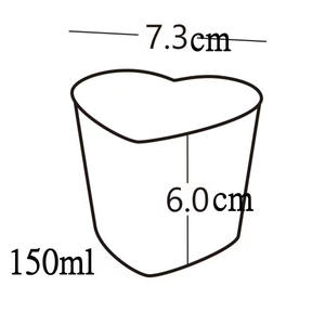 ถ้วยพลาสติกใสทรงหัวใจแบบใช้แล้วทิ้ง ยี่ห้อ MingYu รุ่นขายดี สำหรับใส่พุดดิ้ง - Product Image 6