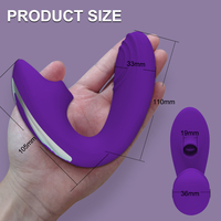 Télécommande 2 en 1, gode de léchage de langue portable, vibromasseur, jouets sexuels pour femmes, clitoris, simulateur de clitoris, Massage du point G