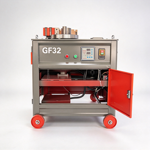 Máquina dobladora de estribos GF32 con cuerpo de fundición resistente, dobladora de varillas de 4-32 mm para proyectos de construcción de puentes - Product Image 4