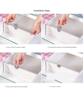 Divisor de Cajones de Plástico Ajustable para Dormitorio, Organizador Expandible - Product Image 4