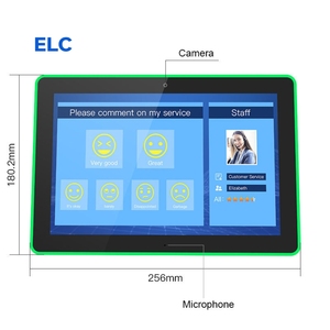 New L hình dạng 10.1 "chống trộm thiết kế rk3566 tùy chọn PoE cảm ứng hiển thị Máy tính để bàn Android <span class=keywords><strong>Tablet</strong></span> với đèn LED kinh doanh sử dụng - Product Image 6