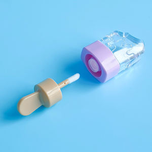 Lindo sorvete de cosméticos embalagem de brilho labial esmalte labial produtos de beleza personalizados tubo de brilho labial elegante compacto e fofo - Product Image 4
