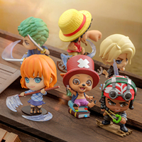 Authentique Hot Toys One Piece Live Action Cosbi Ensemble Complet 8 Pièces Boîte Mystère Q Mini Figurine Anime Ornement de Bureau Cadeau de Collection
