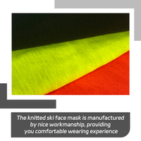 Cache-cou de marque privée Balaclava d'hiver drôle Masque complet tricoté chaud Cagoule en tricot Visage avec un trou, couleurs haute visibilité