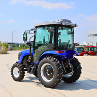 Tracteur agricole Euro V 40HP 50HP 35HP à 4 roues avec cabine climatisée et chauffée, type Deere, pour labour et disques