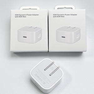 Adaptateur de charge rapide USB-C PD 40W avec câble tressé pour iPhone 17 16 15 14 Pro, prise US, chargeur USB-C pliable pour iPhone - Product Image 2