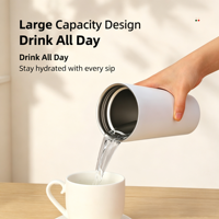 Vaso Térmico Personalizado de Acero Inoxidable con Logotipo, Recubierto con Aislamiento al Vacío, Taza de Regalo Promocional, Tazas para Café, Taza de Viaje con Pajita