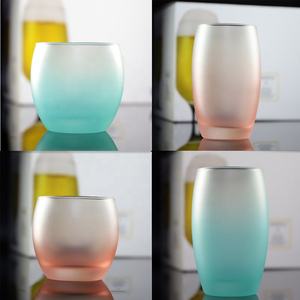 Personalised Vintage Coloured Water Milk <b>Drinking</b> Cups Home Wedding Frosted Sublimation Beverage Glass <b>Tumbler</b> - Product Image 2