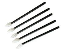 Applicateur de gloss à lèvres jetable avec brosse à fibres floquées et manche en plastique OEM JM401121