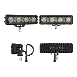 Faro LED Impermeabile OEM per Auto e Moto, Luce di Guida Dritta Super Luminosa Bianca e Ambra, Lampada da Lavoro e Fendinebbia - Product Image 1