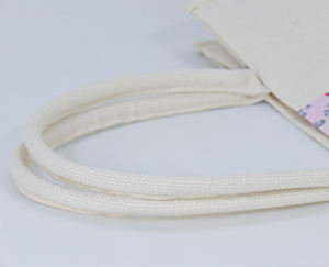 Sac fourre-tout en <span class=keywords><strong>toile</strong></span> de coton robuste et tendance, prêt à l'emploi, blanc uni, avec poignées en coton, personnalisable avec logo, réutilisable, vente en gros - Product Image 3