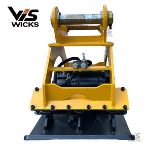 Wicks Hoog Rendement Hydraulische Plaatcompactor 23-30 Ton Graafmachines Zhejiang Oorsprong 900kg Gewicht Zwart/Gele Kleur 1 Motor - Product Image 2