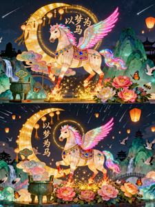 Trung Quốc Lụa Đèn Lồng Nhà Cung Cấp Truyền Thống Lụa Ngựa Đèn Lồng Cho Năm Mới Lễ Hội Đèn Lồng Trang Trí - Product Image 3