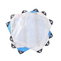 Bâche stratifiée en plastique blanc de feuille de bâche de PE ignifuge imperméable
