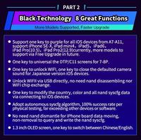 Dispositivos IOS de una tecla con tecnología negra JC, programador de modo púrpura gratis para iPhone, serie completa, venta al por mayor, original, con tecnología negra, JC, 1, 2, 1, 2, 1, 2