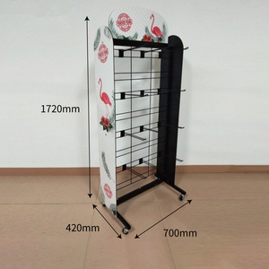 Giá Trưng Bày Giày Cửa Hàng Bán Lẻ Kim Loại Hai Mặt Giá Trưng Bày Dép Bán Sỉ - Product Image 5