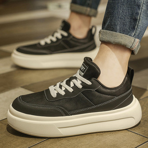 Marque de chaussures tendance pour hommes, design polyvalent et décontracté, chaussures de skate de niche pour adolescents à talons bas, offrant un confort optimal pendant l'activité. - Product Image 2