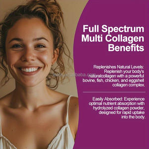 אבקת פפטידי קולגן מרובים עם ביוטין, חומצה היאלורונית וויטמין C ליופי מבוגרים - יתרונות מרובים - Product Image 5