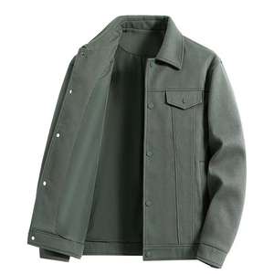 4XL 2025 Chine Usine Hommes Style Décontracté Travail Bomber Daim Veste Haute Qualité <span class=keywords><strong>Noir</strong></span> <span class=keywords><strong>Coupe</strong></span>-<span class=keywords><strong>Vent</strong></span> Lâche Out Printemps Qualité Veste - Product Image 4