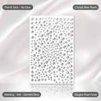 Autocollants en acrylique personnalisés avec perles et cristaux, tailles variées, 3-en-1 pour la décoration artisanale – Distributeur de stickers ornements brillants