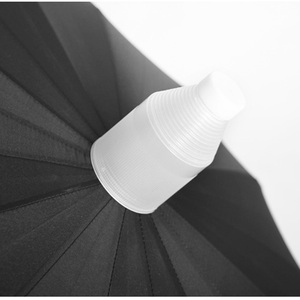 Khuyến Mãi Không Có Nước Nhỏ Giọt Umbrella Với Bìa Nhựa Tùy Chỉnh LOGO Đen Umbrella - Product Image 5